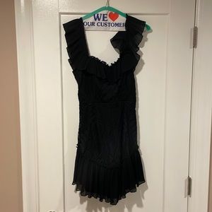 Little black dress, textured